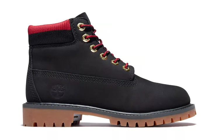 (GS) Timberland 6 Inch Premium Waterproof Boots 'Black Red' A2FNV001 sold by KicksCrew product image thumbnail 2