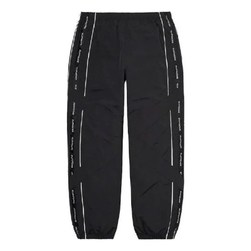 Supreme Cross Paneled Track Pants 'Black White' SUP-SS21-588 sold by KicksCrew