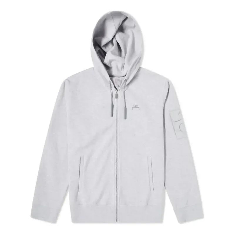 A-COLD-WALL* Essential Logo Zip Hoodie 'Grey Melange' ACWMW031-GREMEL sold by KicksCrew