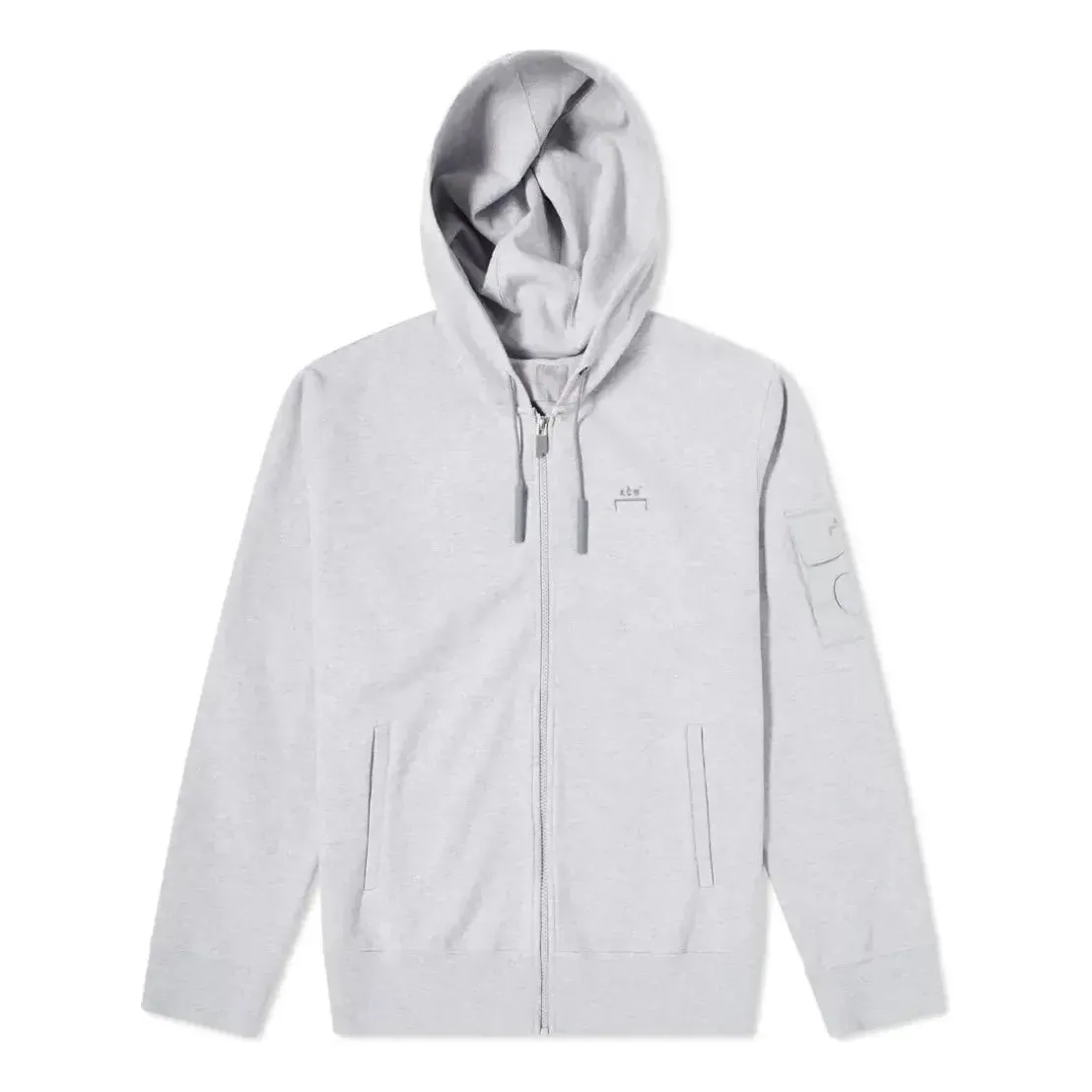 A-COLD-WALL* Essential Logo Zip Hoodie 'Grey Melange' ACWMW031-GREMEL sold by KicksCrew