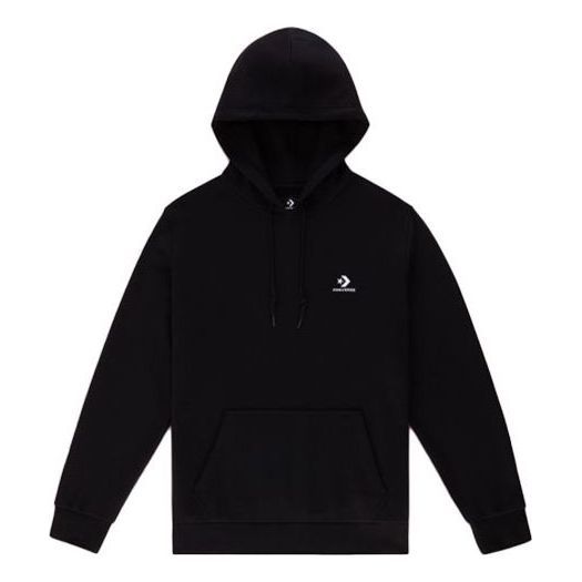 Converse Embroidered Star Chevron French Terry Pullover Hoodie 'Black' 10020343-A01 sold by KicksCrew