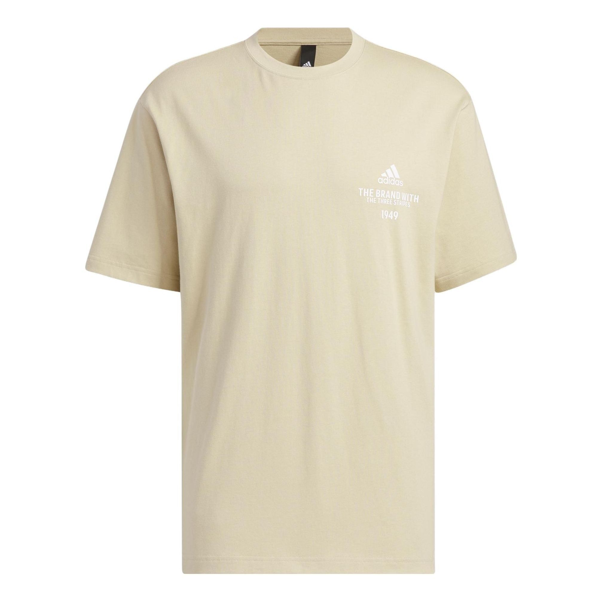 Adidas Verbiage Tee 'Beige White' IP3924 sold by KicksCrew