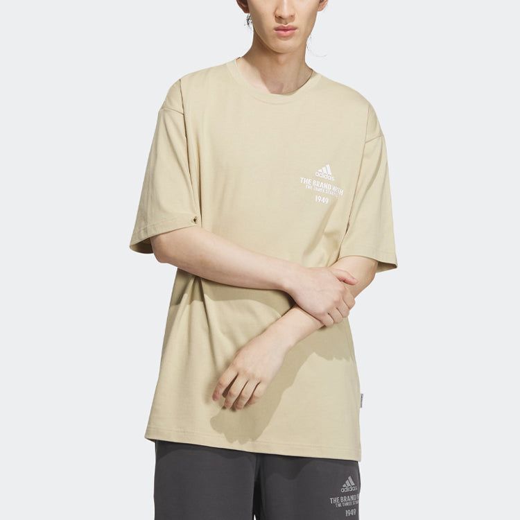 Adidas Verbiage Tee 'Beige White' IP3924 sold by KicksCrew product image thumbnail 2