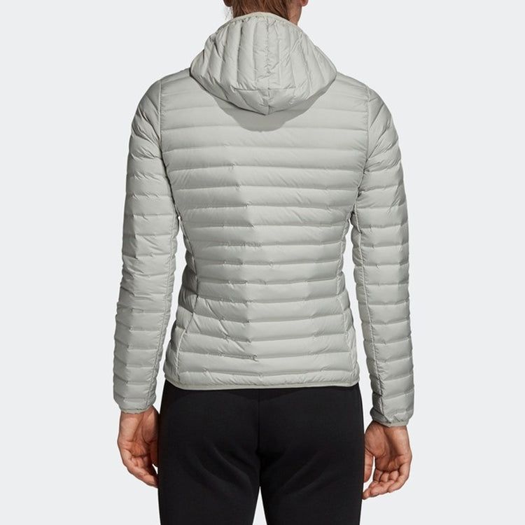 (WMNS) Adidas Varilite Soft Hooded Jacket 'Silver Grey' CY8734 sold by KicksCrew product image thumbnail 5