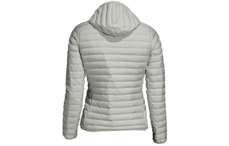 (WMNS) Adidas Varilite Soft Hooded Jacket 'Silver Grey' CY8734 sold by KicksCrew product image thumbnail 2