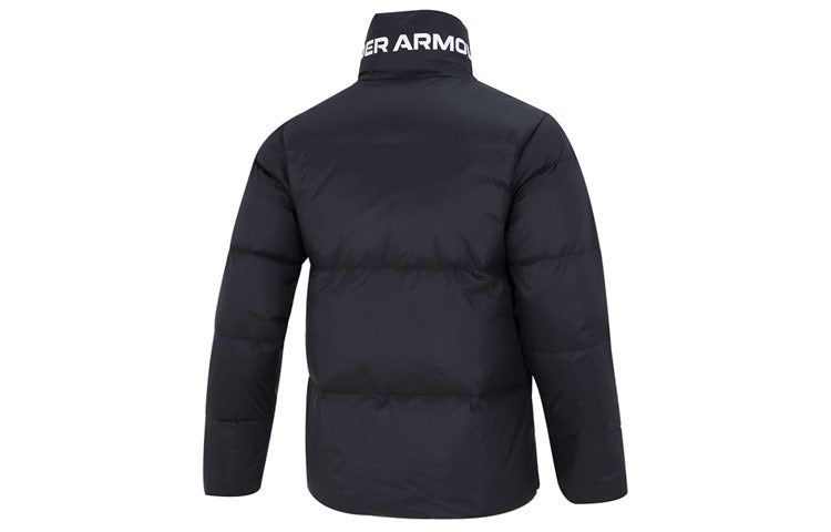 Under Armour Logo Puffer Jacket 'Black' 1375449-001 sold by KicksCrew product image thumbnail 2