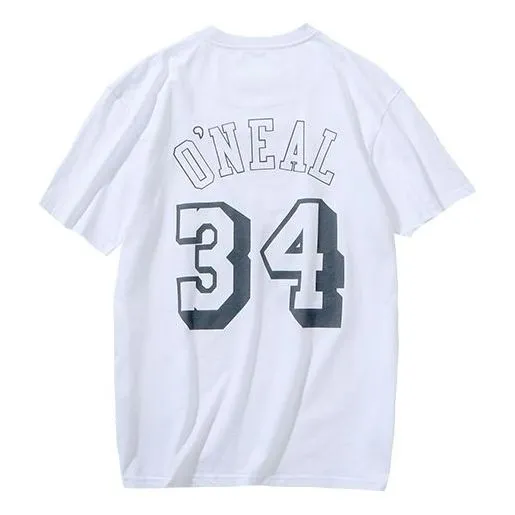 Mitchell & Ness x NBA Lakers Round-neck T-shirt 'Shaquille O'Neal 34' MN13S17-SON sold by KicksCrew product image thumbnail 2