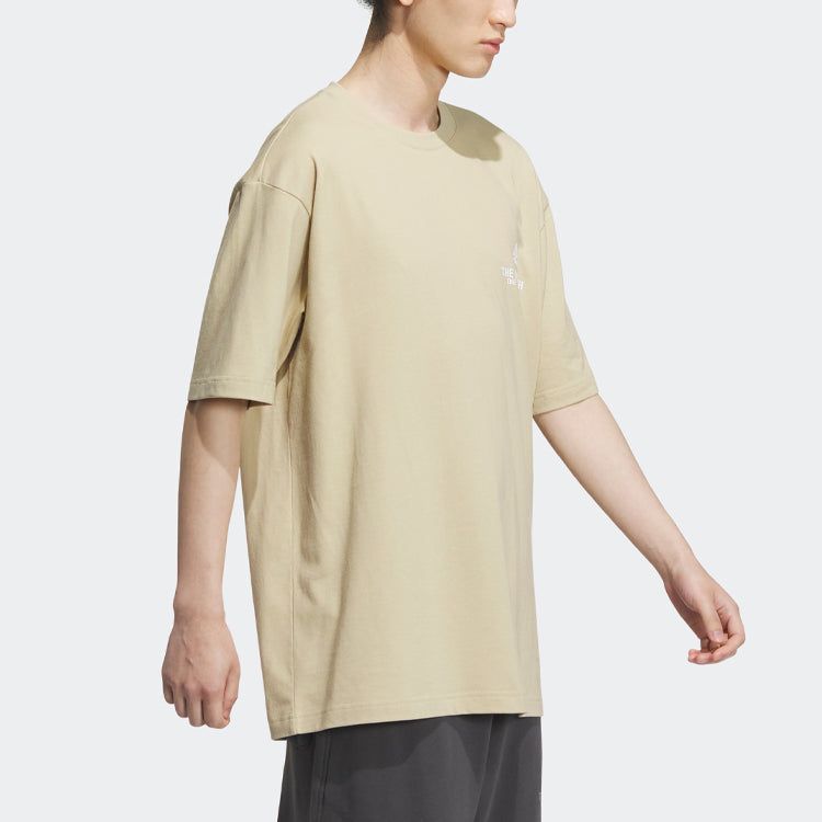 Adidas Verbiage Tee 'Beige White' IP3924 sold by KicksCrew product image thumbnail 4