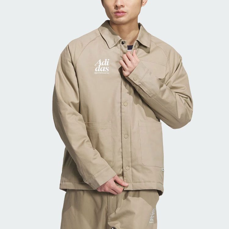 adidas Small Logo Padded Jacket 'Tan' JE6104 sold by KicksCrew product image thumbnail 3