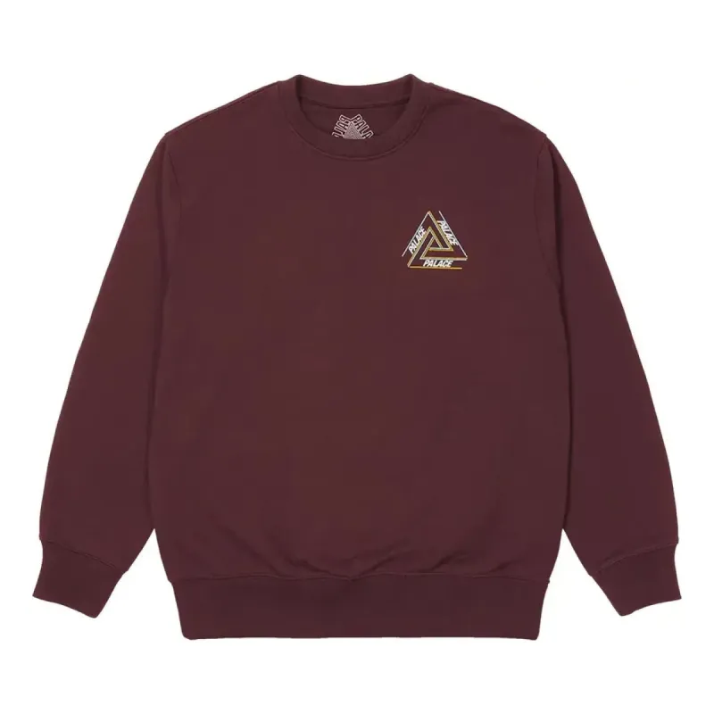 Palace FW21 Basically A Tri-Ferg Crew 'Burgundy' P21CW012 sold by KicksCrew