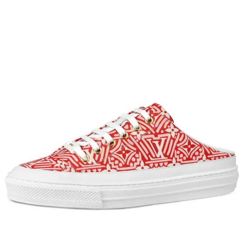 (WMNS) LOUIS VUITTON Crafty Stellar Mules 'Red White' 1A85NN sold by KicksCrew