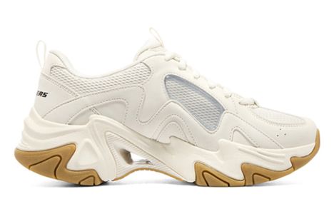 (WMNS) Skechers Stamina V3 Shoes 'White Tan' 896151-NAT sold by KicksCrew