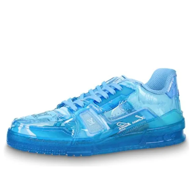 LOUIS VUITTON Trainer Sneakers 'Blue PVC' 1A8KK4 sold by KicksCrew