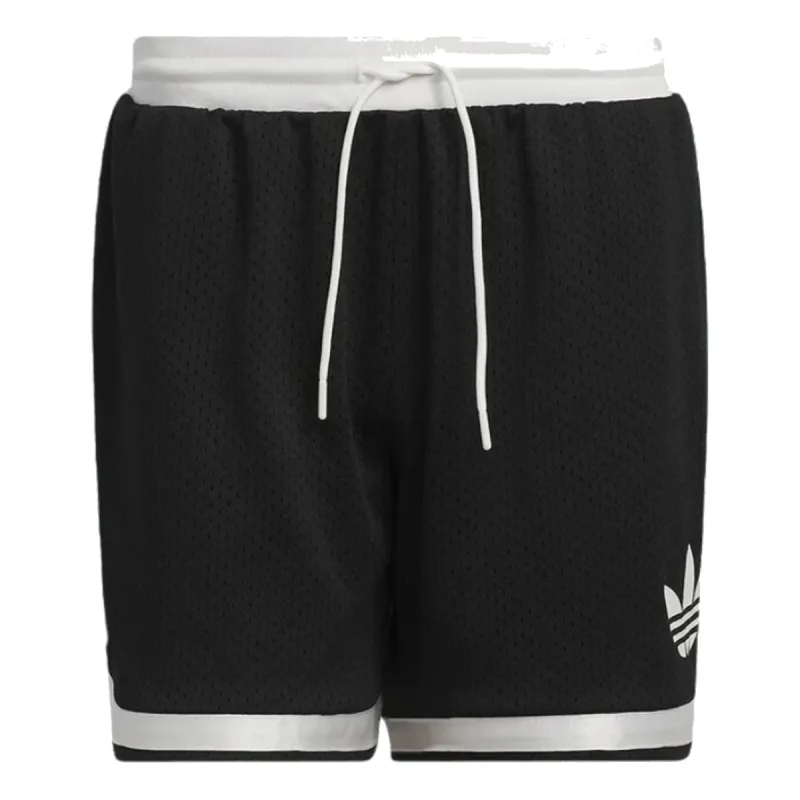 adidas Originals Classic Mesh Comfort Shorts 'Black White' IY7387 sold by KicksCrew
