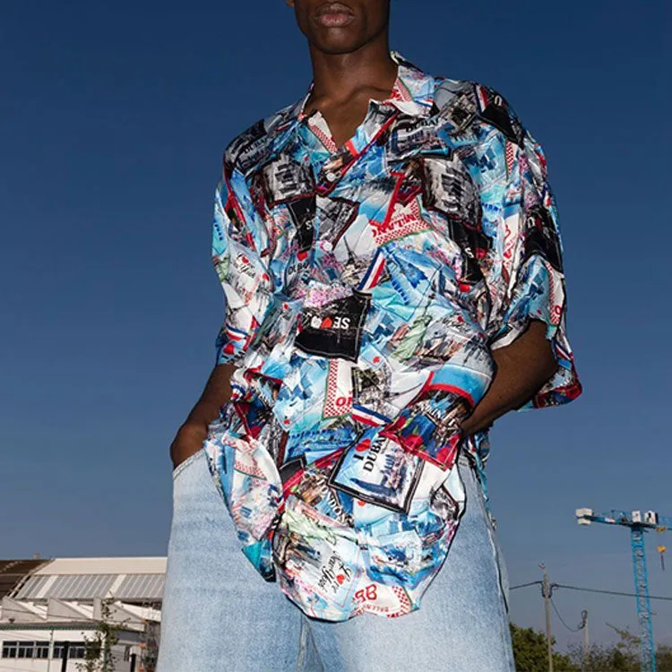 Balenciaga All Over Cities Minimal Shirt 'Multicolor' 681813TML058470 sold by KicksCrew product image thumbnail 2