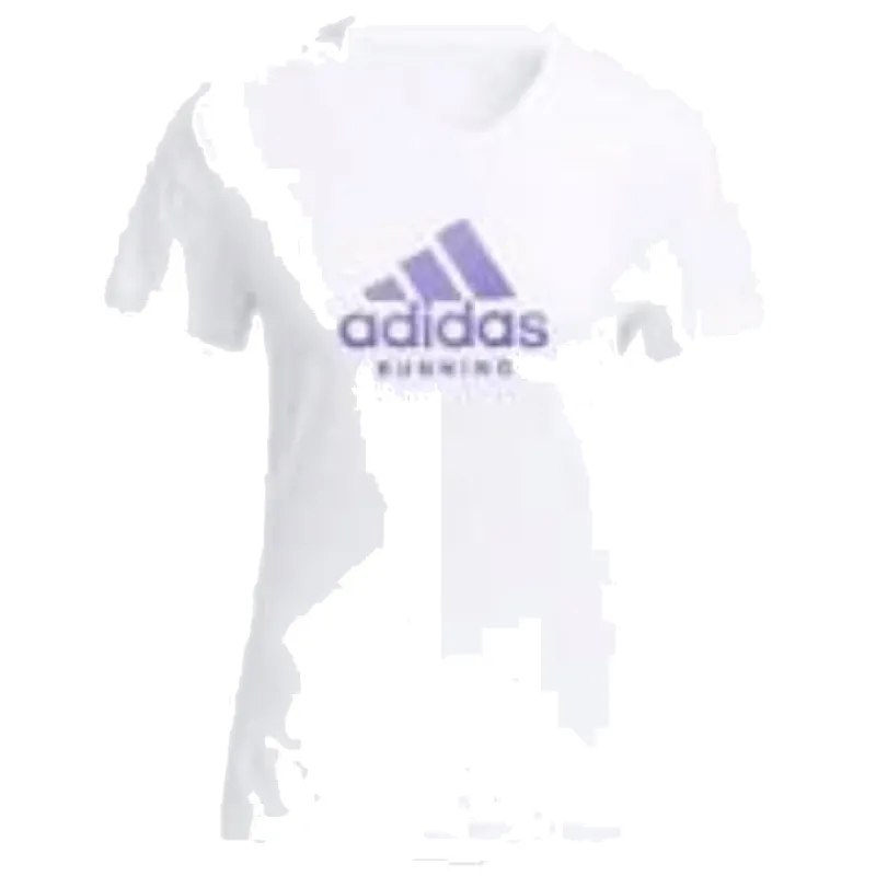 (WMNS) adidas Aeroready Running Logo Graphic T-Shirt Asia Sizing 'White Purple' HA6674 sold by KicksCrew