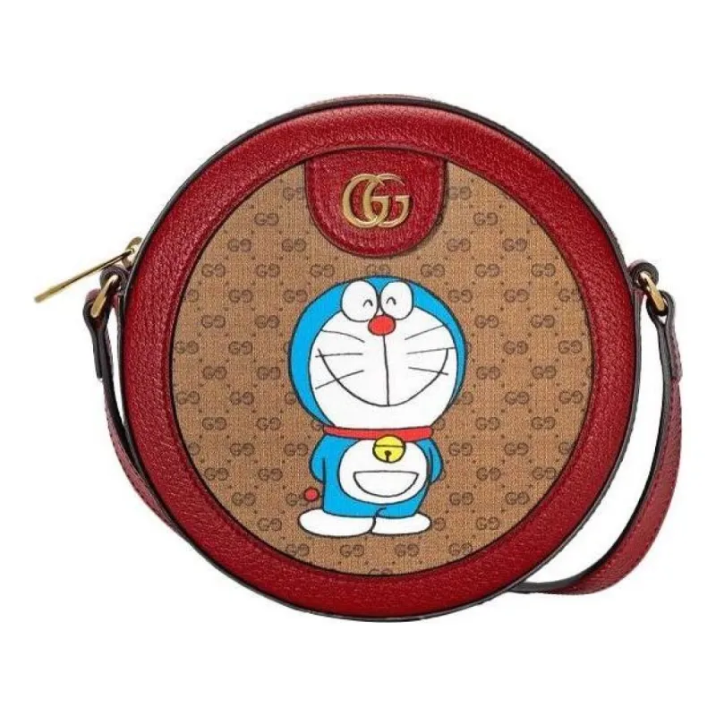 (WMNS) Gucci x Doraemon Shoulder Bag 'Beige Brown' 625216-2T8AG-8580 sold by KicksCrew