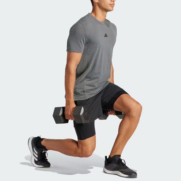adidas Designed for Training Workout Tee 'Grey' IS3809 sold by KicksCrew product image thumbnail 5