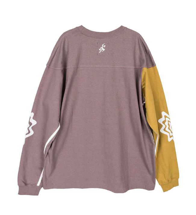 Asics Novalis Bixance Long Sleeve Top 'Pewter Purple Medallion Yellow' 2203A232-500 sold by KicksCrew product image thumbnail 2