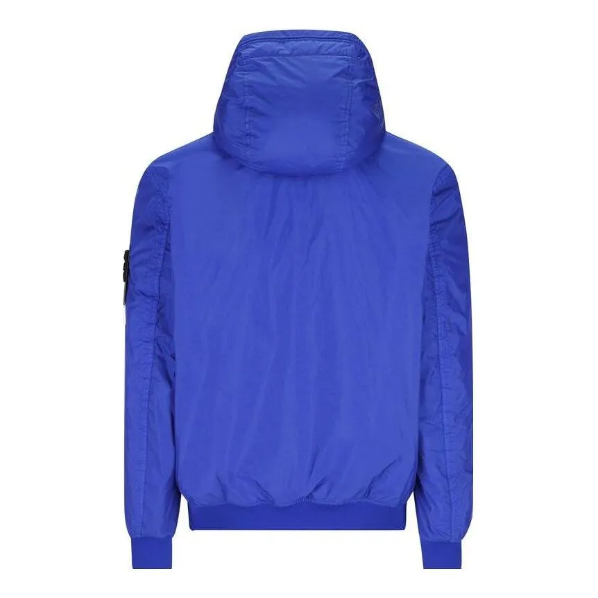 STONE ISLAND Logo Patch Hooded Track Jacket 'Blue' 791540823-V0022 sold by KicksCrew product image thumbnail 2