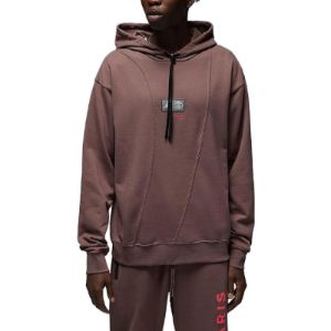 Air Jordan x Paris Saint-Germain Pullover Hoodie 'Plum Eclipse Bright Crimson' DM3096-291 sold by KicksCrew