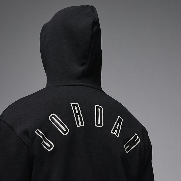 Air Jordan Flight MVP Fleece Pullover Hoodie 'Black' FQ1871-010 sold by KicksCrew product image thumbnail 3