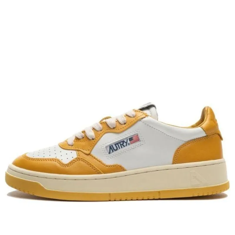 (WMNS) AUTRY Medalist Low Bicolor 'White Yellow' AULW-WB12 sold by KicksCrew
