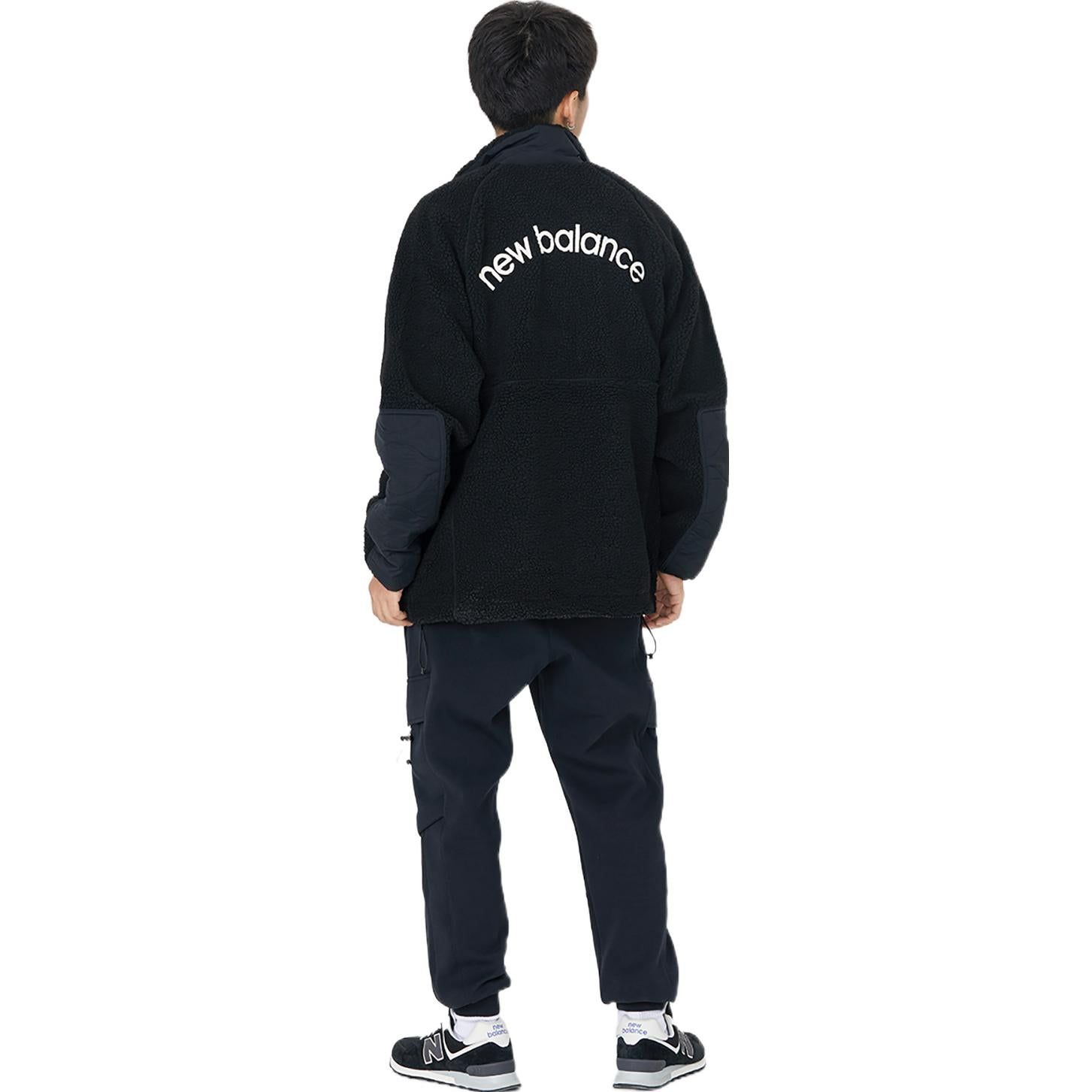 New Balance Lifestyle Cotton Warm Coat 'Black White' AMJ23326-BK sold by KicksCrew product image thumbnail 4