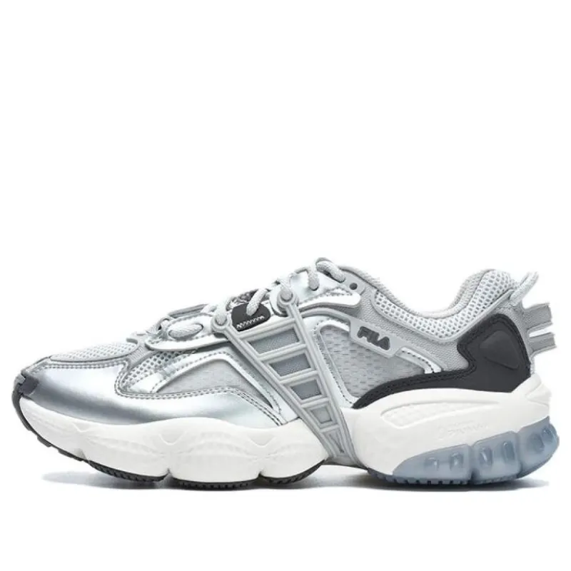 (WMNS) FILA Ladder Shoes 'Silver Grey Black' F12W322101FVS sold by KicksCrew