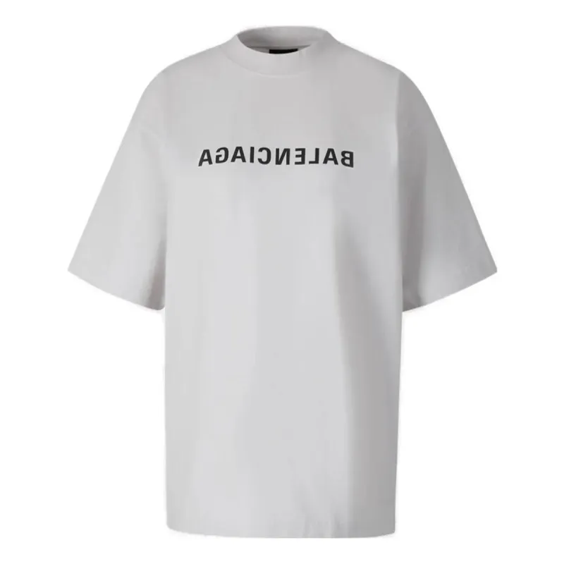 Balenciaga Mirror Balenciaga T-Shirt Medium Fit 'White' 764235TNVR2-9784 sold by KicksCrew