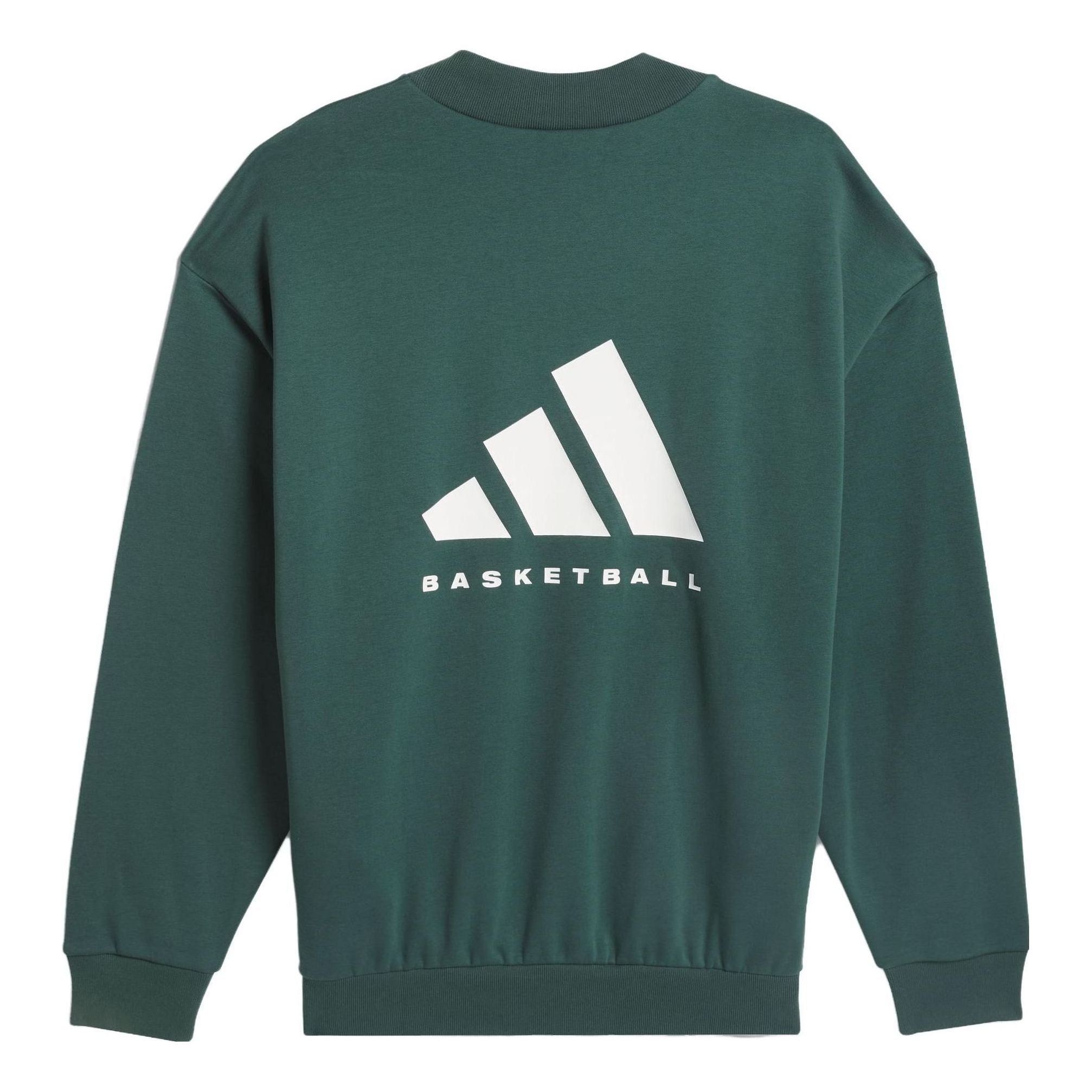 adidas Basketball Crew Sweatshirt 'Mineral Green' IM8421 sold by KicksCrew