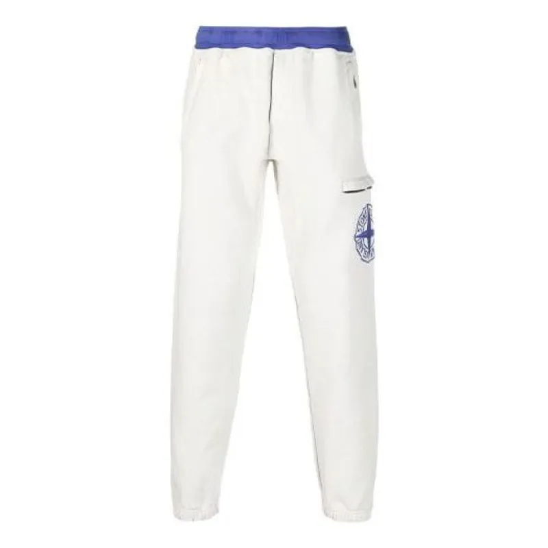 STONE ISLAND Synthetic Sweatpants 'Periwinkle' 751562937-V0043 sold by KicksCrew