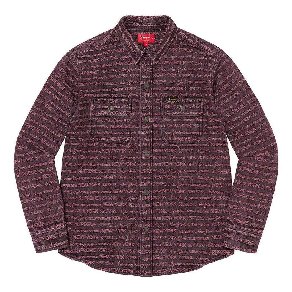 ジャケット・アウター Supreme Multi Type Jacquard Denim Shirt Supreme Multi Type Jacquard Denim Shirt (FW22) - $148