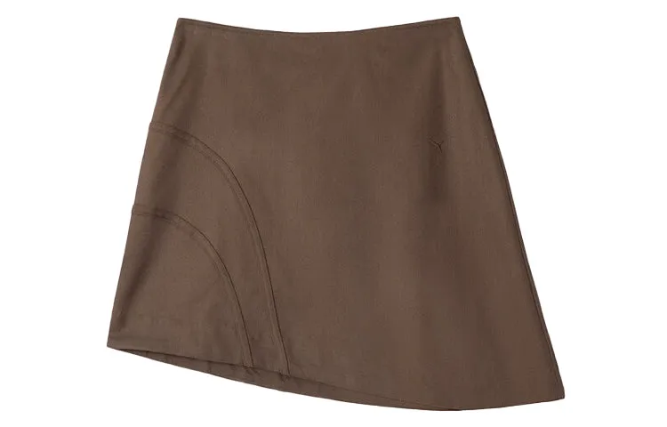 (WMNS) Puma Own The Spotlight Skirt 'Brown' 628229-13 sold by KicksCrew product image thumbnail 2