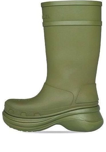 Crocs x Balenciaga Boots 'Army Green' 677384W1S8E3195 sold by KicksCrew