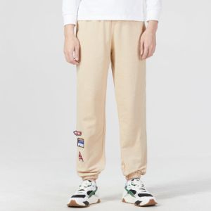 PUMA Team Badge Sweatpants 'Beige' 677378-67 sold by KicksCrew