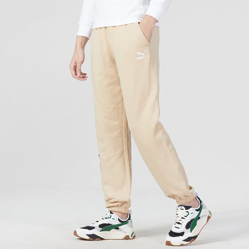 PUMA Team Badge Sweatpants 'Beige' 677378-67 sold by KicksCrew product image thumbnail 5
