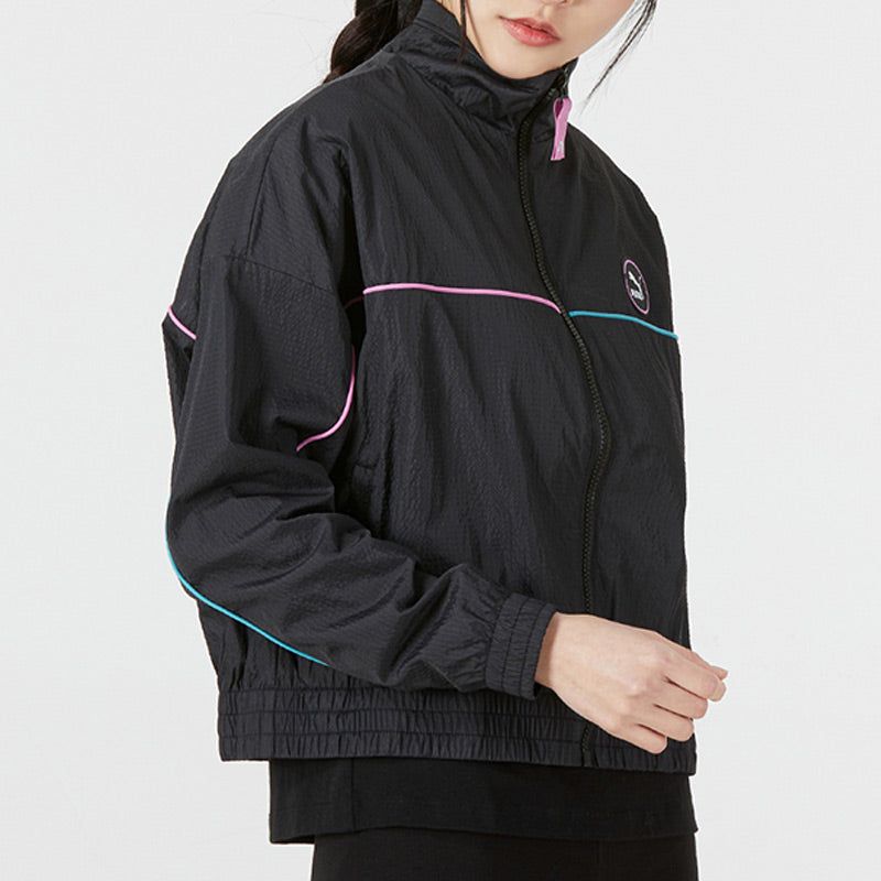 (WMNS) Puma Logo Track Jacket 'Black' 535184-01 sold by KicksCrew product image thumbnail 5