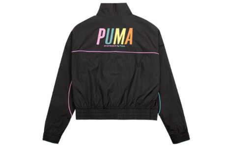 (WMNS) Puma Logo Track Jacket 'Black' 535184-01 sold by KicksCrew