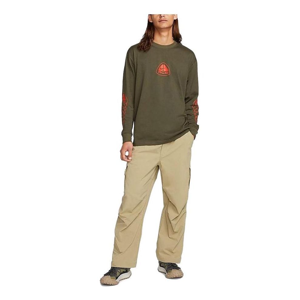 Nike ACG Long Sleeve Tee Lungs 'Khaki' DX9454-325 sold by KicksCrew