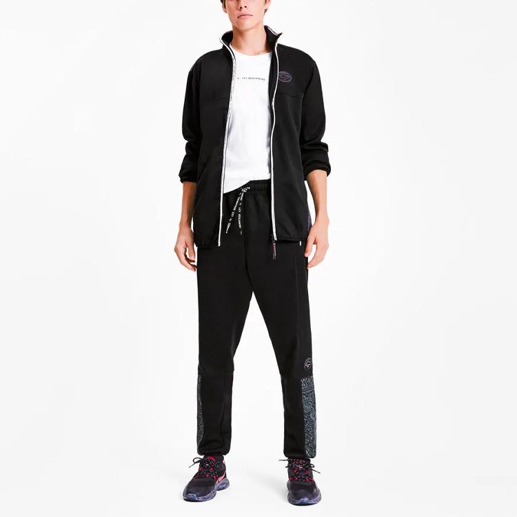 Puma x Les Benjamins Track Pants 'Black White' 595468-01 sold by KicksCrew product image thumbnail 3