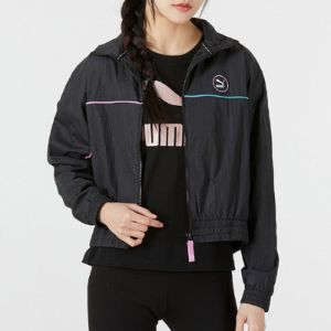 (WMNS) Puma Logo Track Jacket 'Black' 535184-01 sold by KicksCrew