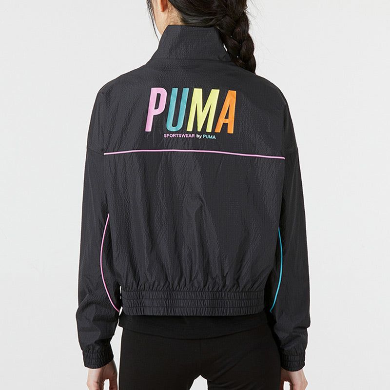 (WMNS) Puma Logo Track Jacket 'Black' 535184-01 sold by KicksCrew product image thumbnail 4
