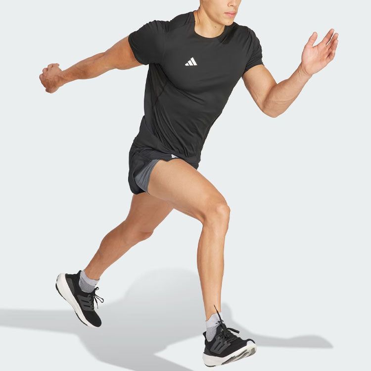 Adidas Adizero Essentials Running T-Shirt 'Black' IN1156 sold by KicksCrew product image thumbnail 4