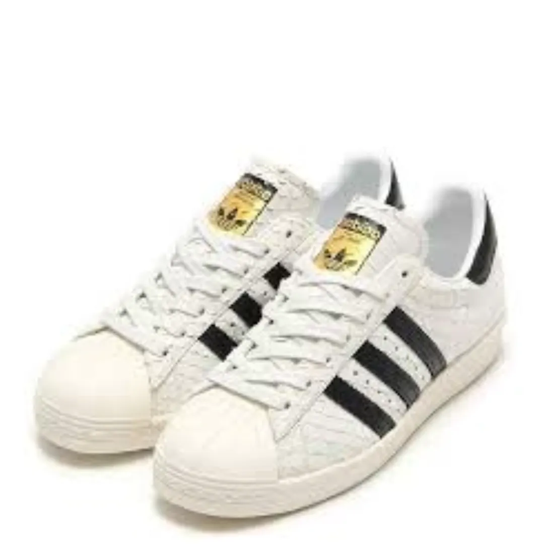 (WMNS) adidas originals Superstar 80s 'White Black' S76414 sold by KicksCrew product image thumbnail 2