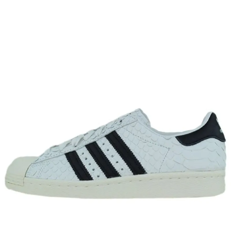 (WMNS) adidas originals Superstar 80s 'White Black' S76414 sold by KicksCrew