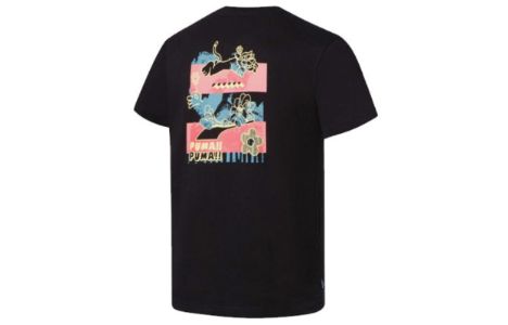 Puma Downtown Graphic T-Shirt 'Black' 537752-01 sold by KicksCrew