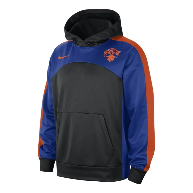 Nike Therma-FIT NBA New York Knicks Starting 5 Graphic Hoodie 'Black Blue Orange' FD8748-010 sold by KicksCrew
