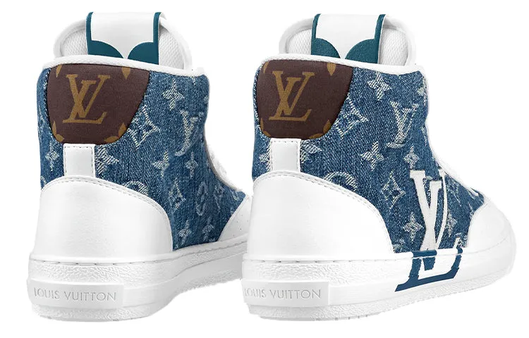 (WMNS) LOUIS VUITTON Charlie Ankle Sneakers 'White Denim Monogram' 1A9S5G sold by KicksCrew product image thumbnail 5
