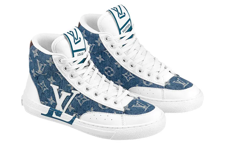 (WMNS) LOUIS VUITTON Charlie Ankle Sneakers 'White Denim Monogram' 1A9S5G sold by KicksCrew product image thumbnail 3
